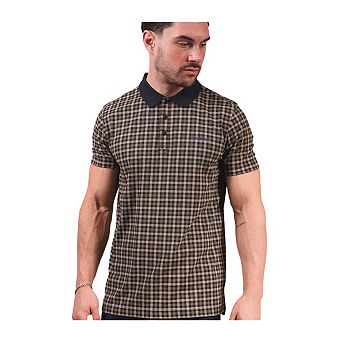 Lambretta Mens AW25 Checked Polo Shirt
