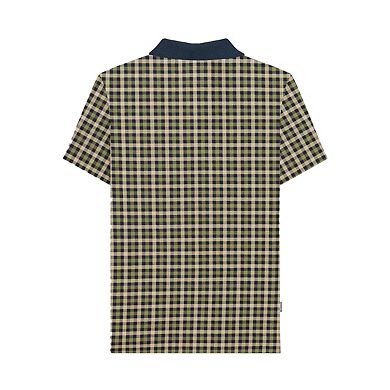 Lambretta Mens AW25 Checked Polo Shirt