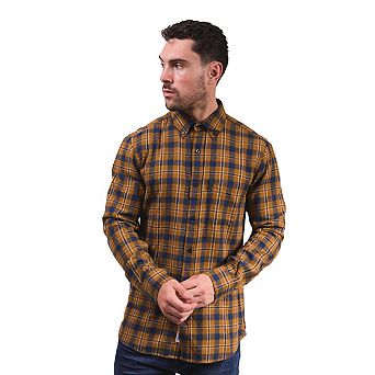 Lambretta Mens Checked Brushed Long-Sleeved Shirt