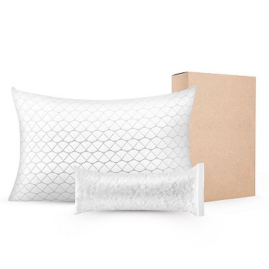 Memory Foam Pillow with Adjustable Fill, Luxury Bed Pillow for Sleeping