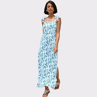 Lascana Women's Tie Strap Maxi Dress