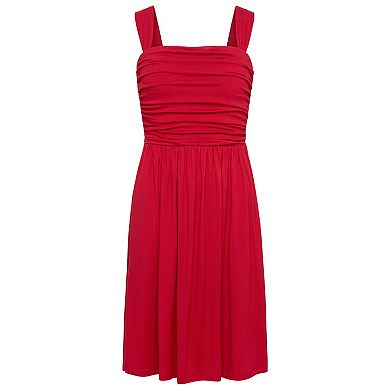 Lascana Women's Sleeveless Built In Bra Dress