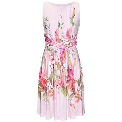 Lascana Women's Pleated Floral Dress