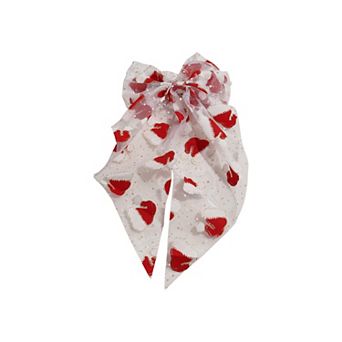 Sheer Santa Hair Bow