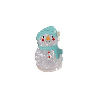 Gold-Tone Snowman Hair Claw Clip