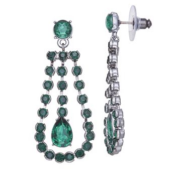 Simply Vera Vera Wang Jet Tone Post Chandelier Earrings