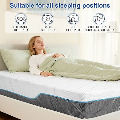 Maxspeed Memory Foam Mattress, 12 Inch Medium Extra Firm Dual Side Flippable Mattress in Box