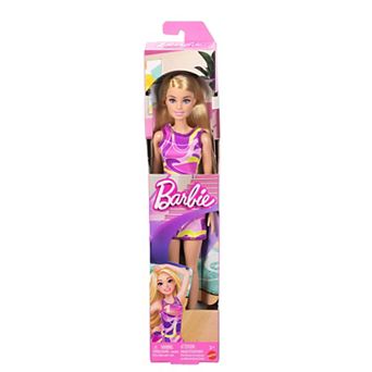 Barbie® Fashion Doll in Retro Dress Inspired by 80s Totally Hair Barbie®