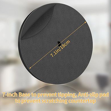 Adjustable T Shape Hand Towel Stand Rack Countertop Matte Black