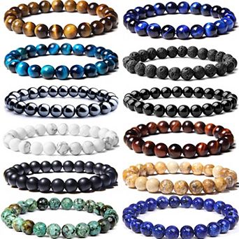 Beaded Stone Bracelet Set