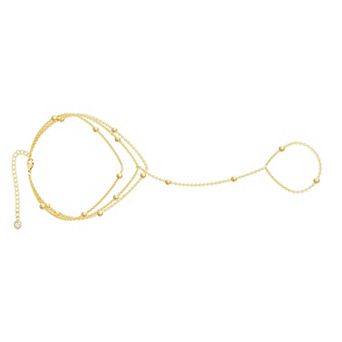 Beaded Ring Hand Chain