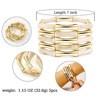 Tube Bangle Bracelet Set