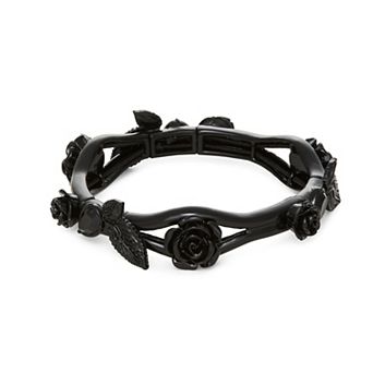 Simply Vera Vera Wang Jet Tone Flower Stretch Bracelet