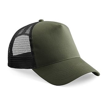 Beechfield Mens Half Mesh Trucker Cap / Headwear