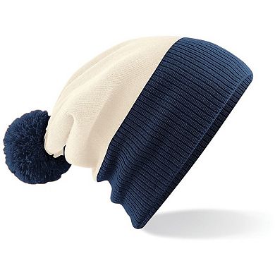 Beechfield Kids Snowstar Duo Two-Tone Winter Beanie Hat