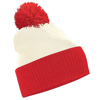 Beechfield Kids Snowstar Duo Two-Tone Winter Beanie Hat
