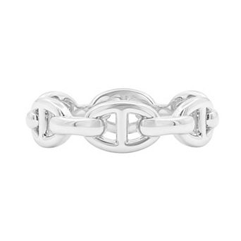PRIMROSE Polished Mariner Link Band Ring
