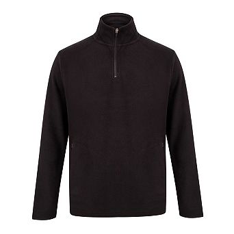 Henbury Unisex Adults Quarter Zip Microfleece Jacket