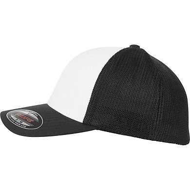 Flexfit by Yupoong Adults Unisex Coloured Front Mesh Trucker Cap
