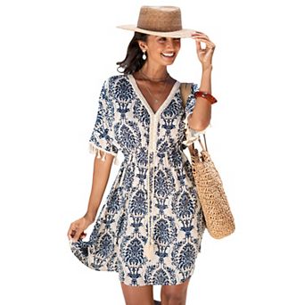 Women's Cupshe Coastal Charm Boho Chic Mini Dress