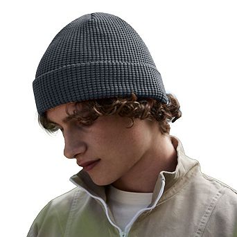 Beechfield Cuffed Cotton Waffle Beanie