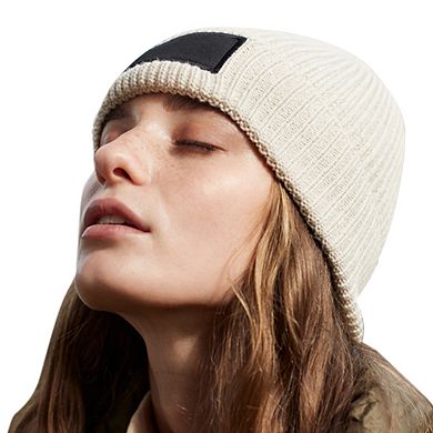 Beechfield Fashion Woven Patch Beanie