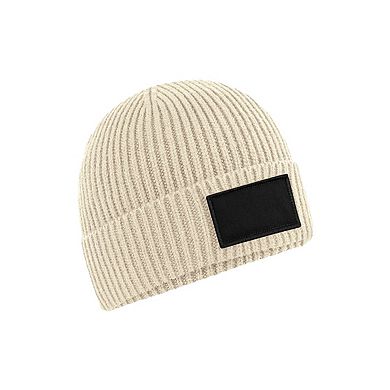 Beechfield Fashion Woven Patch Beanie