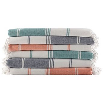 Lavish Home 6-Pack Turkish Oversized Beach Towel Set