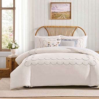 Peri Daydream 3 pc Scallop Duvet Set