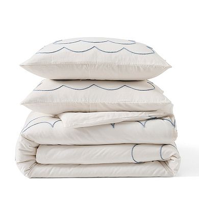 Peri Daydream 3-Piece Scallop Duvet Set