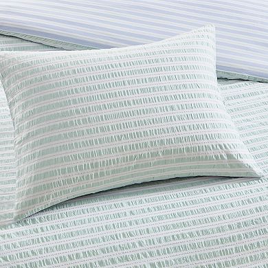 Peri Seersucker Stripe 3-Piece Comforter Set