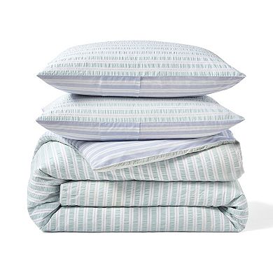 Peri Seersucker Stripe 3-Piece Comforter Set