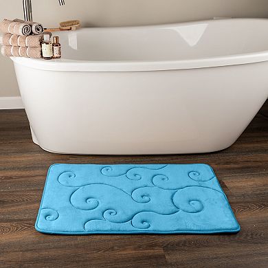 Lavish Home 2-Piece Memory Foam Bath Mat Set