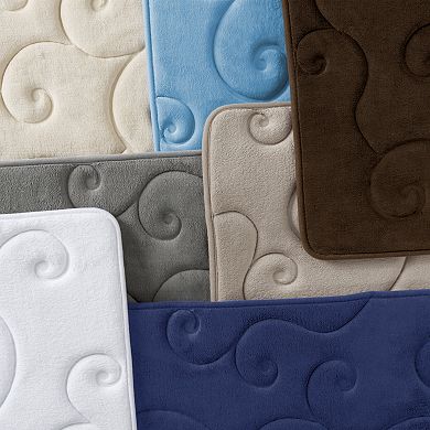 Lavish Home 2-Piece Memory Foam Bath Mat Set