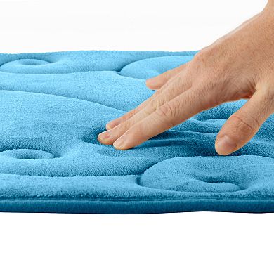 Lavish Home 2-Piece Memory Foam Bath Mat Set
