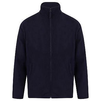 Henbury Mens Plain Fleece Jacket