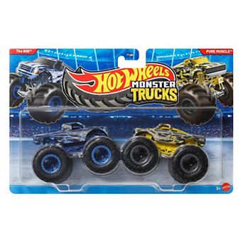 Hot Wheels Monster Trucks 2-Pack Toy Trucks 1:64 Scale