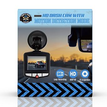 DIRTY DOG HD Dash Cam with Motion Detection Mode