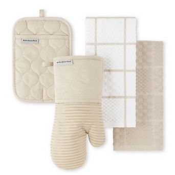 KitchenAid® Quilted Cotton Terry Cloth 4-Pack Set