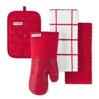 KitchenAid® Quilted Cotton Terry Cloth 4-Pack Set