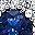 Silver Tone Blue