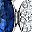 Silver Tone Blue