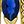 Gold Tone Blue