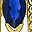 Gold Tone Blue