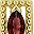 Gold Tone Red