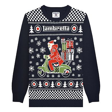 Lambretta Mens AW25 Scooter Christmas Jumper