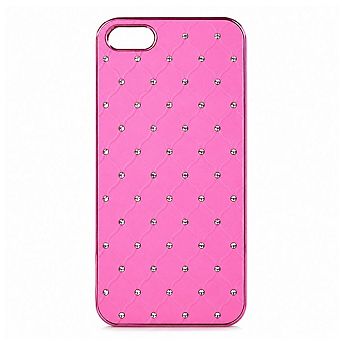 Aluminum Crystal Diamond Hard Case Pink for iPhone 5