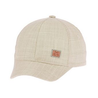 Toddler Girls Linen Hat With Kitten Front Patch, Fits Ages 1 Year - 4 Years