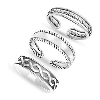 Minimalist Open Band Toe Rings Women