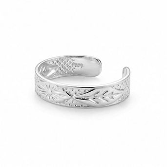 Sterling Silver Beach Toe Ring